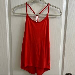 Fabletics Strappy Red Tank Size Small